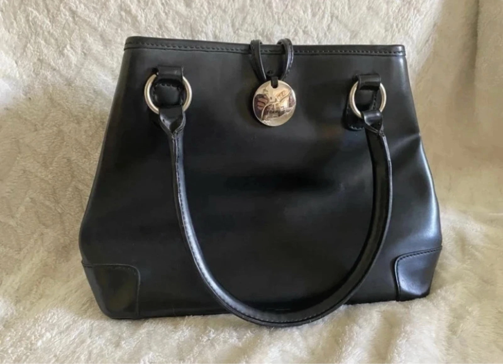 Bolsa de mão preta feminina sacola usada no ombro elegante chique escritório diário – photo 3